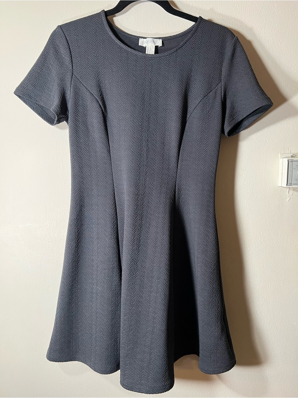 Forever 21 gray cap sleeve dress